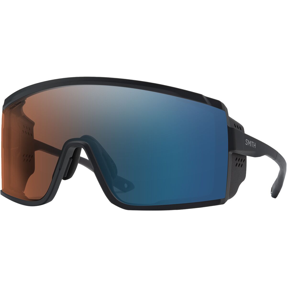 Image of Smith Pursuit ChromaPop Sunglasses Matte Black/Glacier Photochromic, One Size