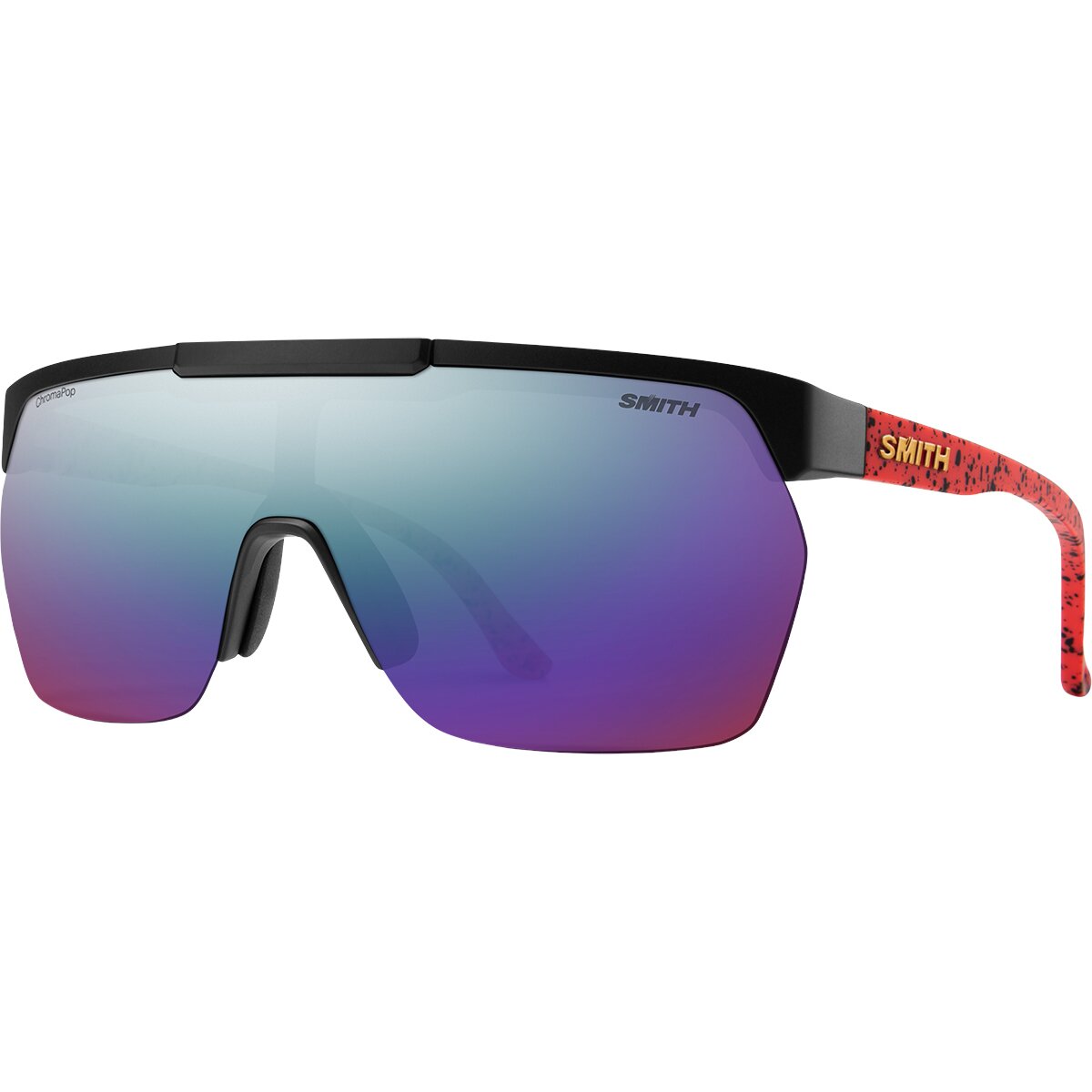 Image of Smith XC Chromapop Sunglasses Matte Wild Child/ChromaPop Violet Mirror, One Size