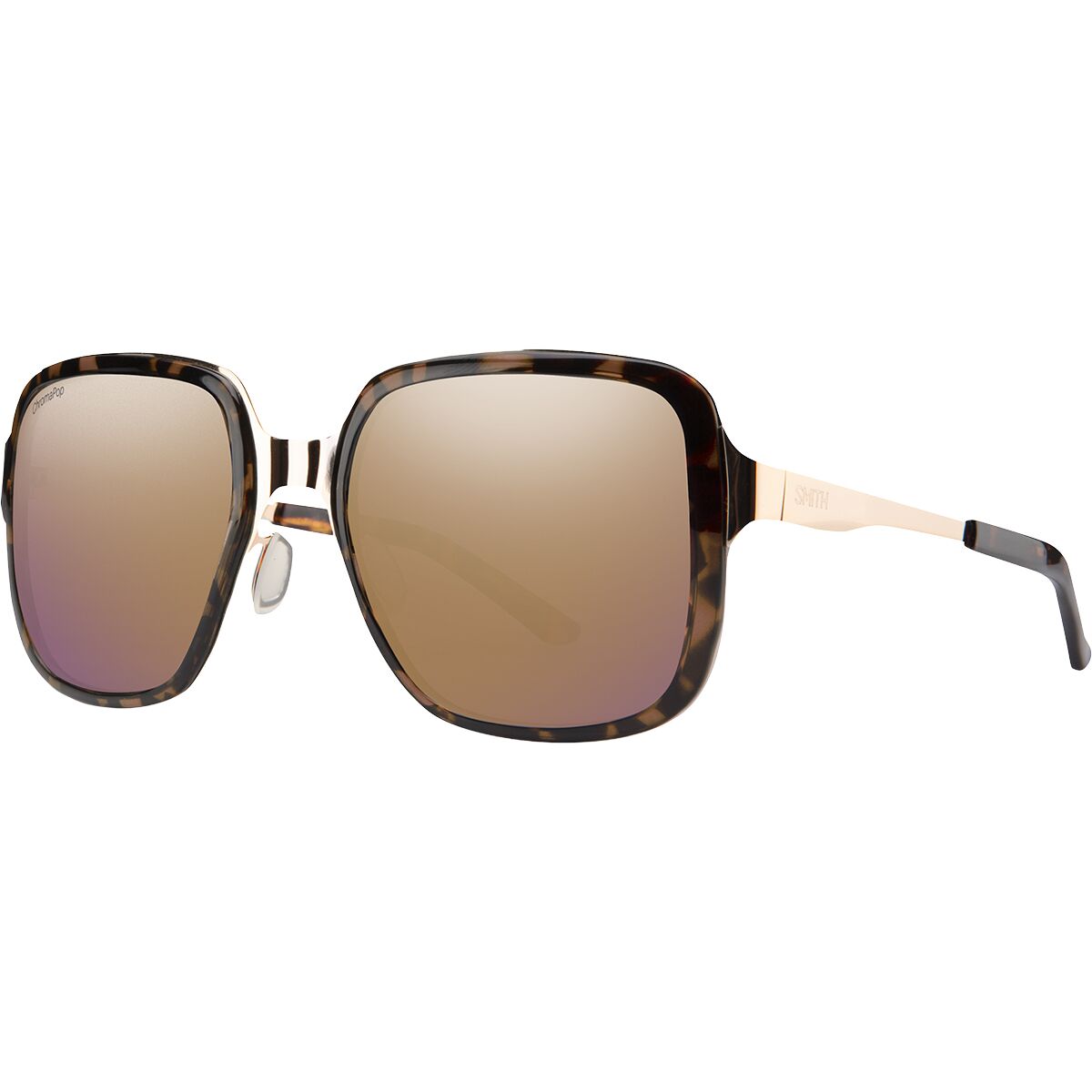 Image of Smith Aveline ChromaPop Polarized Sunglasses Tortoise Rose, One Size