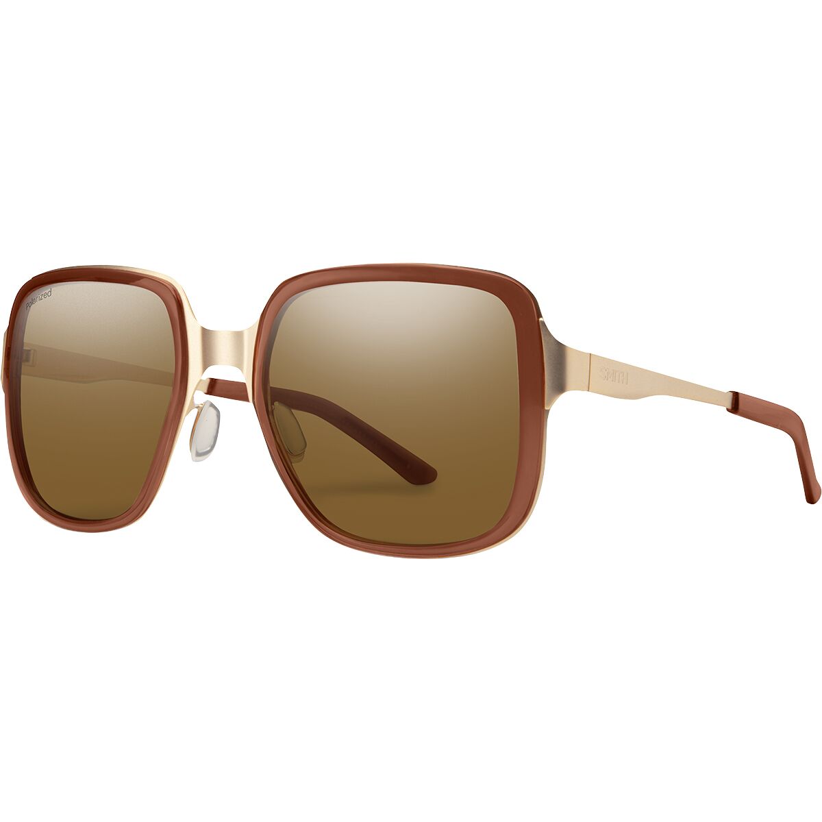 Image of Smith Aveline Polarized Sunglasses Amber/Polar Brown, One Size