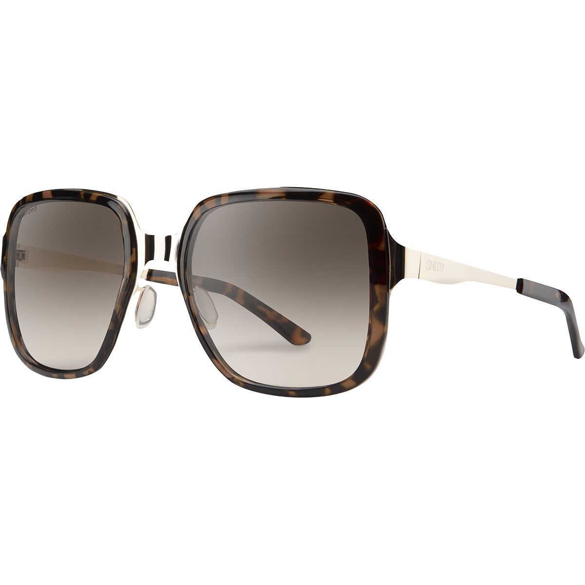 Image of Smith Aveline Polarized Sunglasses Tortoise/Polar Brown Grandient, One Size