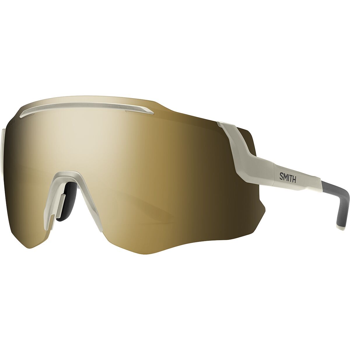 Smith Momentum ChromaPop Sunglasses Matte Bone/ChromaPop Black Gold Mirror, One Size