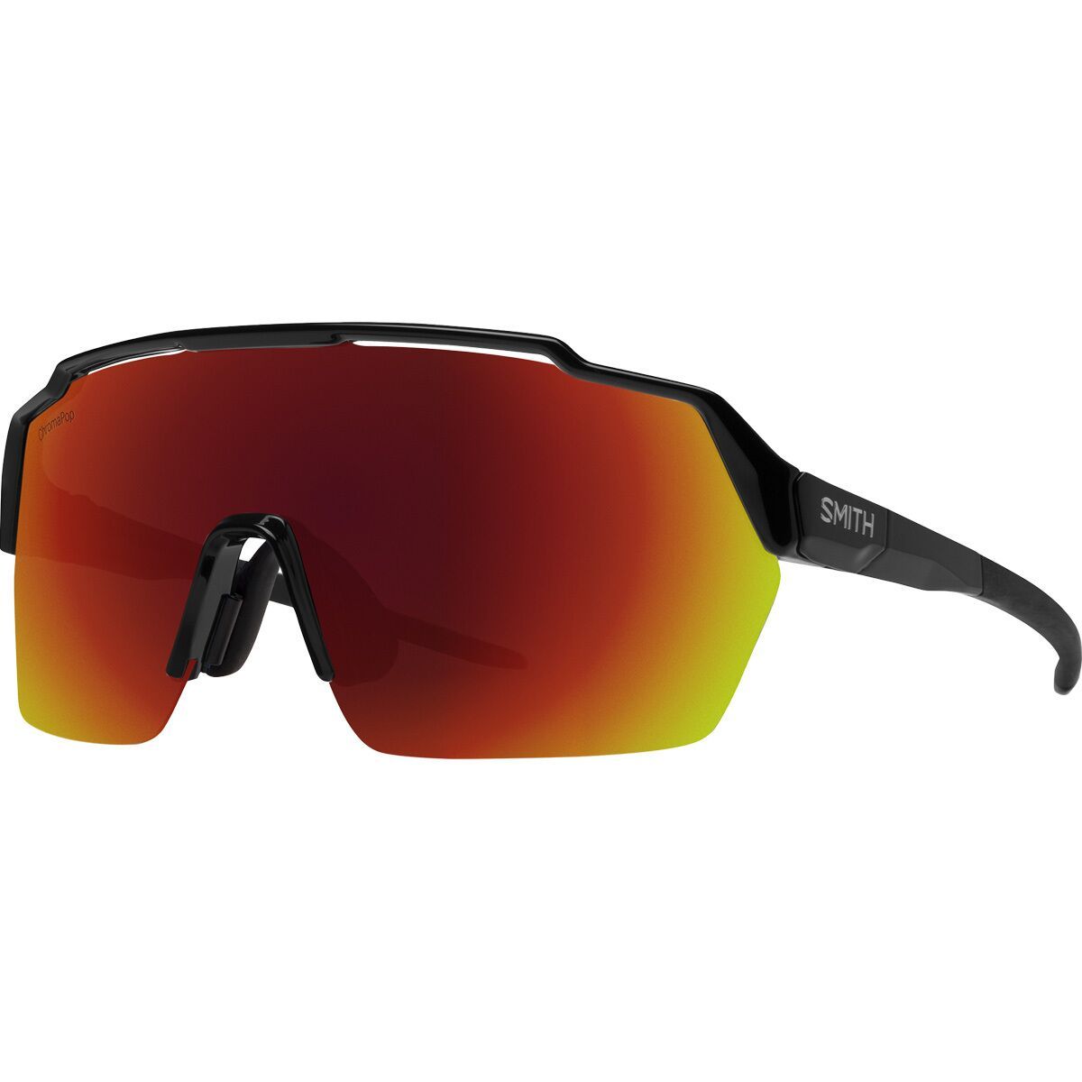 Image of Smith Shift Split MAG ChromaPop Sunglasses Black/ChromaPop Red Mirror, One Size