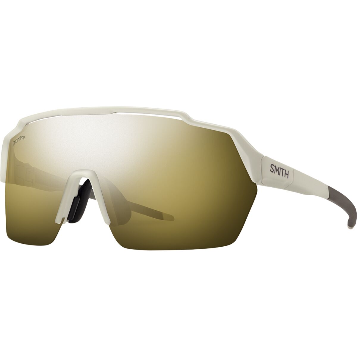 Smith Smith Shift Split MAG ChromaPop Sunglasses Matte Bone/ChromaPop Black Gold Mirror, One Size