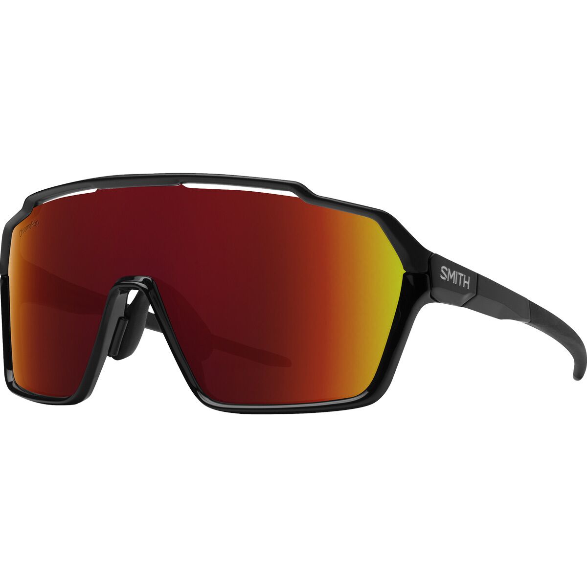 Image of Smith Shift XL MAG ChromaPop Sunglasses Black/ChromaPop Red Mirror, One Size