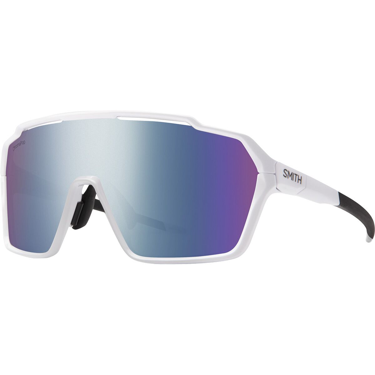 Image of Smith Shift XL MAG ChromaPop Sunglasses White/ChromaPop Violet Mirror, One Size