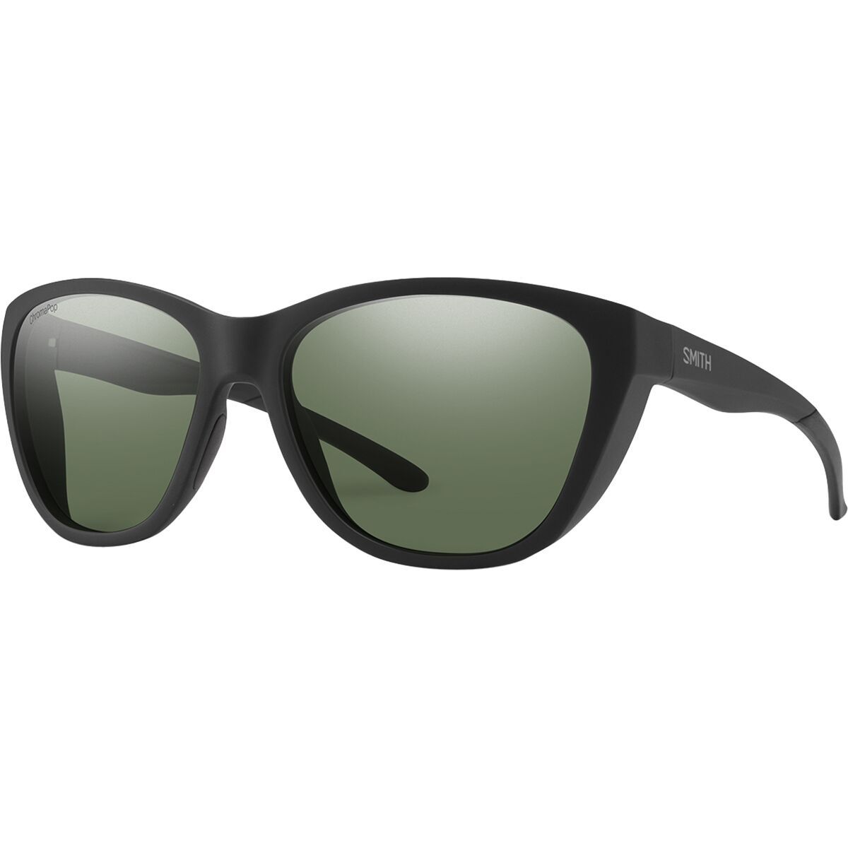 Image of Smith Shoal ChromaPop Polarized Sunglasses Matte Black/ChromaPop Polar Gray Green, One Size