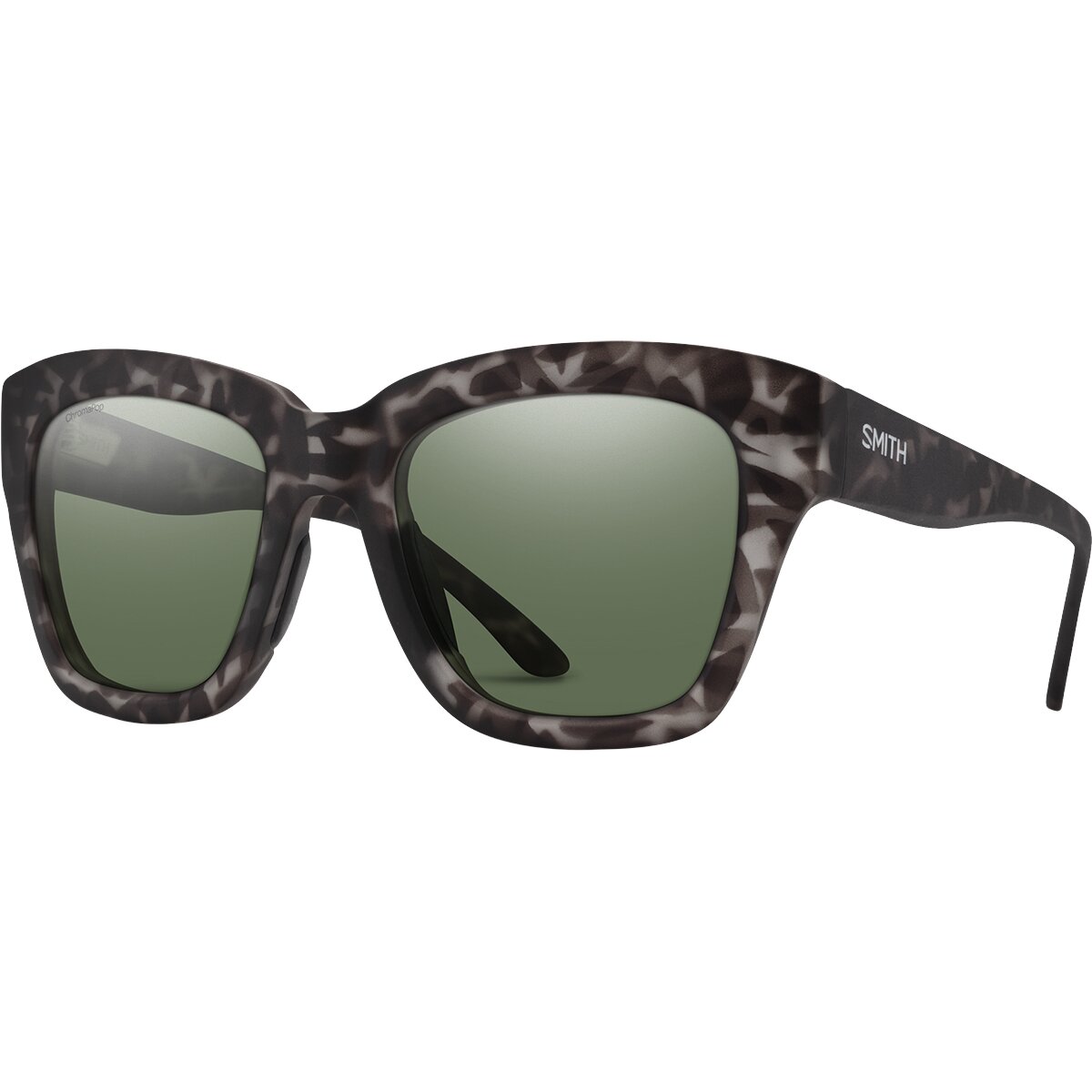 Image of Smith Sway ChromaPop Polarized Sunglasses Matt Gray Tort/ChromPop Pol Gray Green, One Size