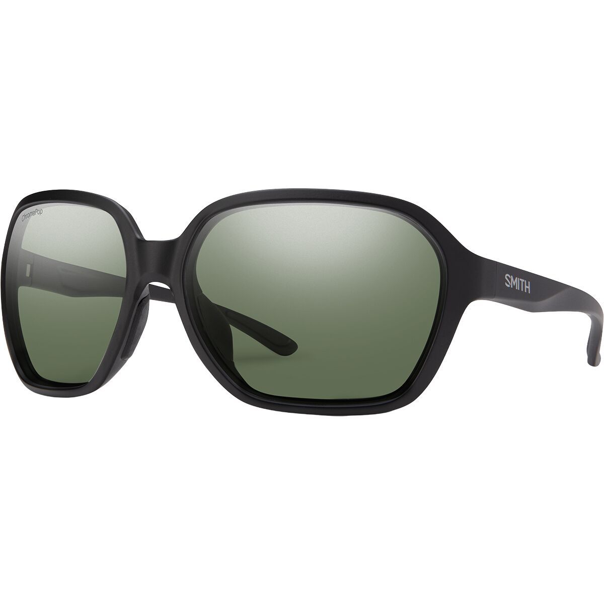 Image of Smith Whitney ChromaPop Polarized Sunglasses Matte Black/ChromaPop Polar Gray Green, One Size