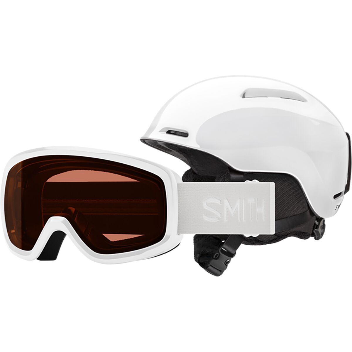 Image of Smith Glide Jr. Mips Helmet + Snowday Goggles - Kids' White, S
