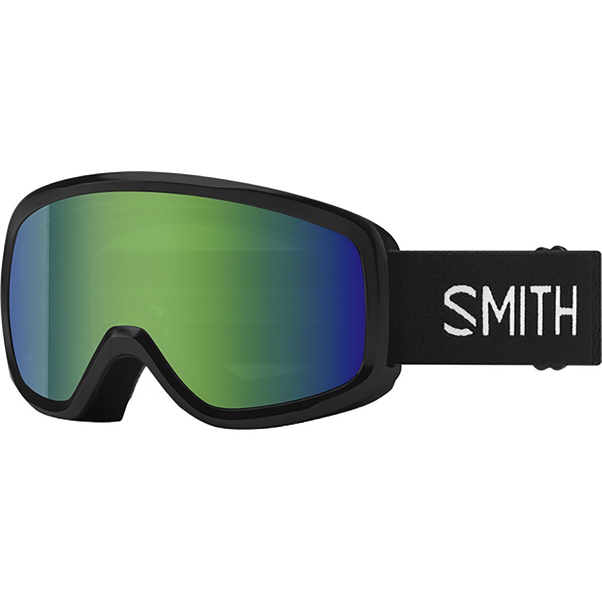 Image of Smith Snowday Goggles - Kids' Black/Green Sol-X Mirror, One Size