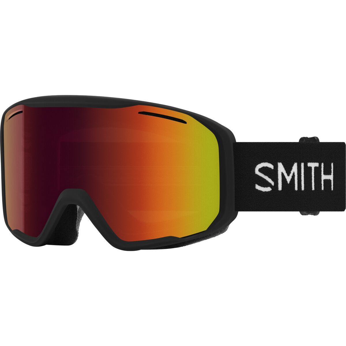 Smith Blazer Low Bridge Fit Goggles Black/Red Sol-X Mirror, One Size