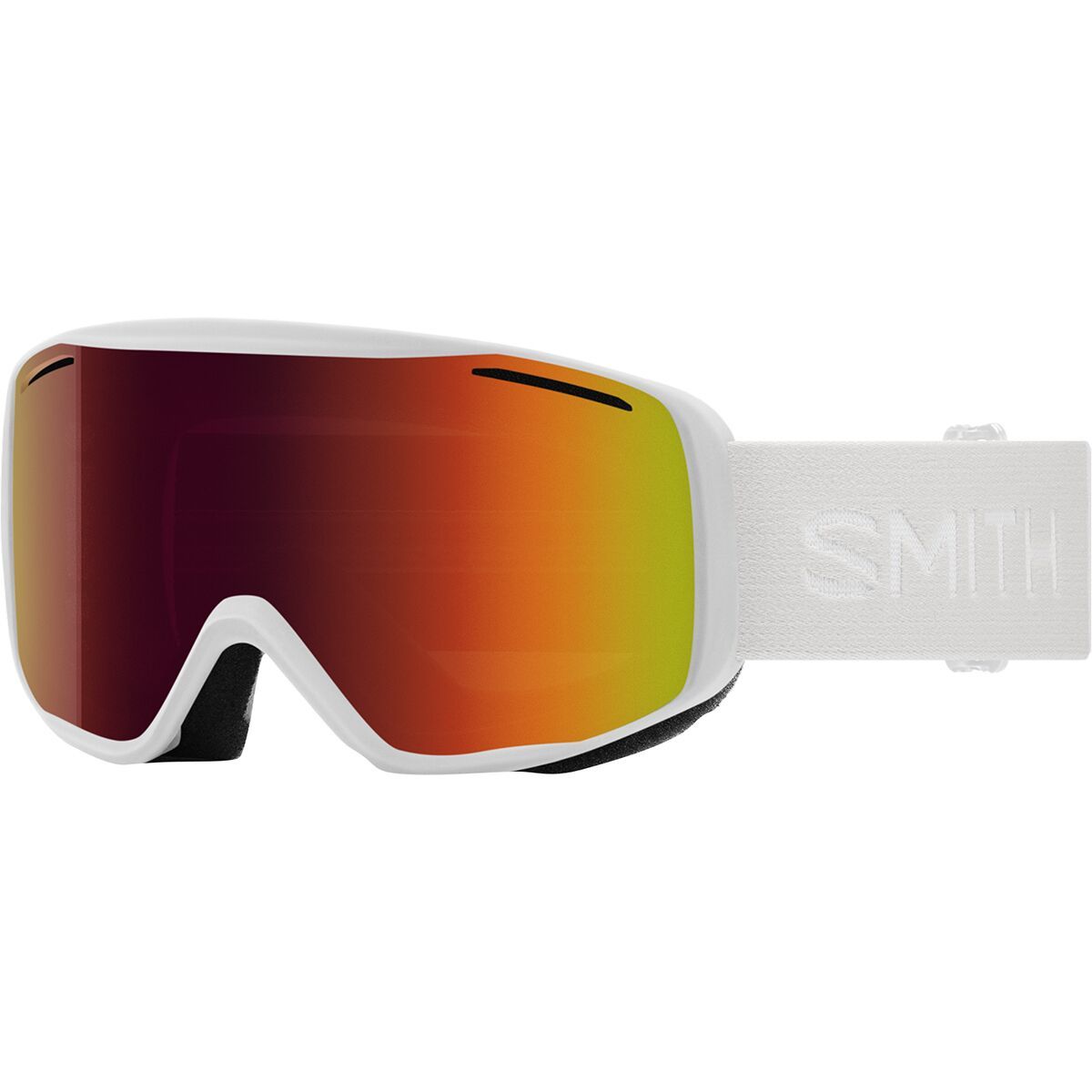 Image of Smith Rally Goggles White/Red Sol-X Mirror, One Size