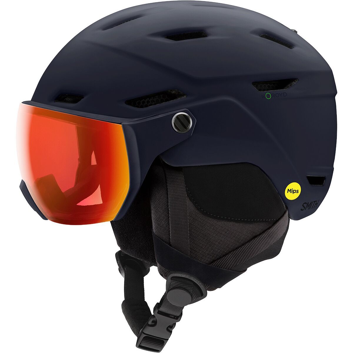 Image of Smith Survey Mips Helmet Matte Midnight Navy/Everyday Red Mirror, S