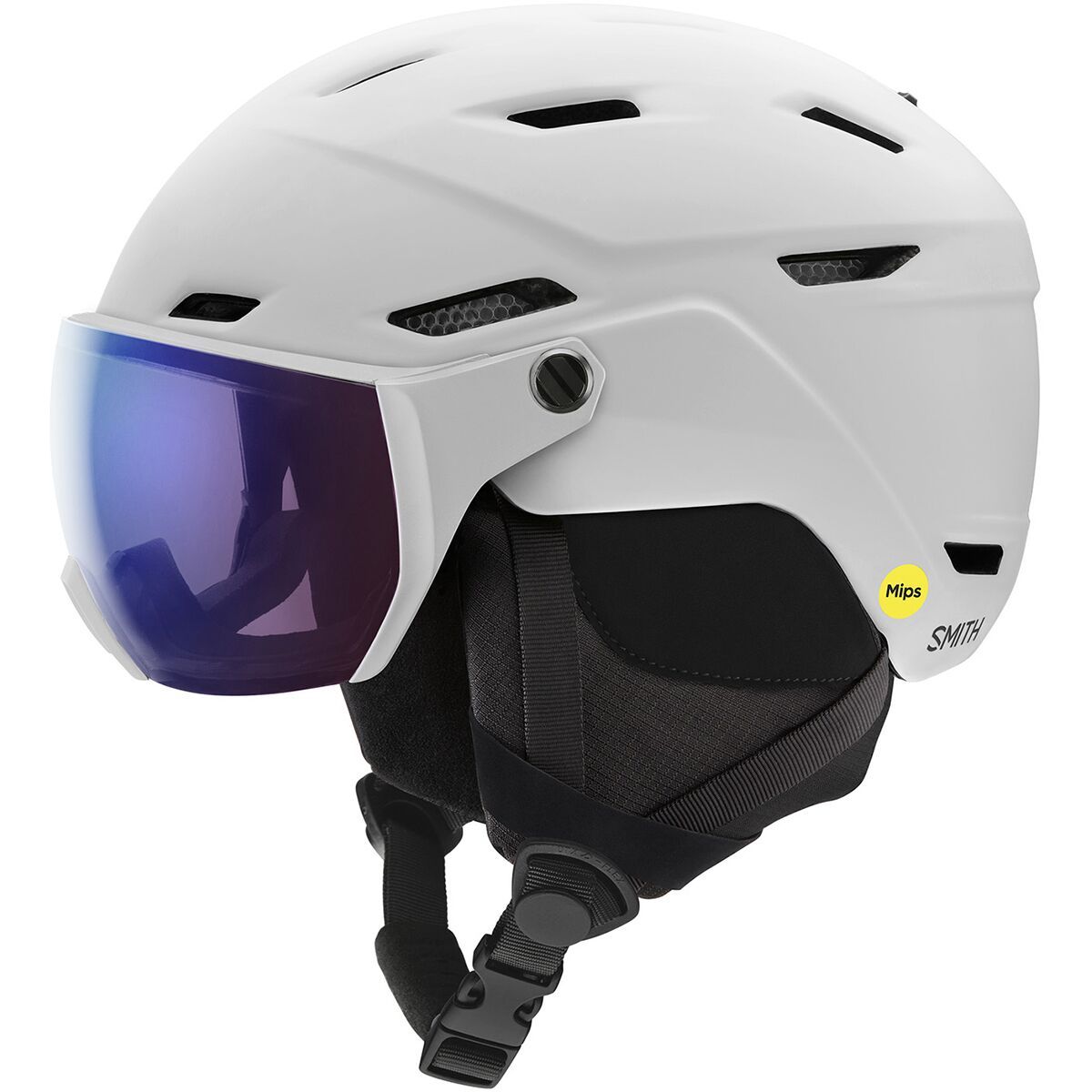 Image of Smith Survey Mips Helmet Matte White/Photochromic Rose Flash, M
