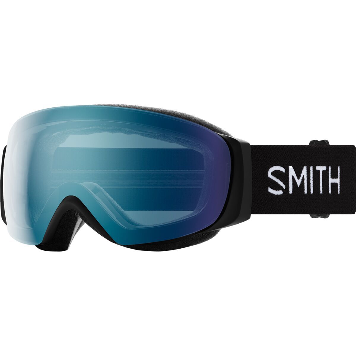 Image of Smith I/O MAG S ChromaPop Goggles Black/ChromaPop Everyday Blue Mirror, One Size