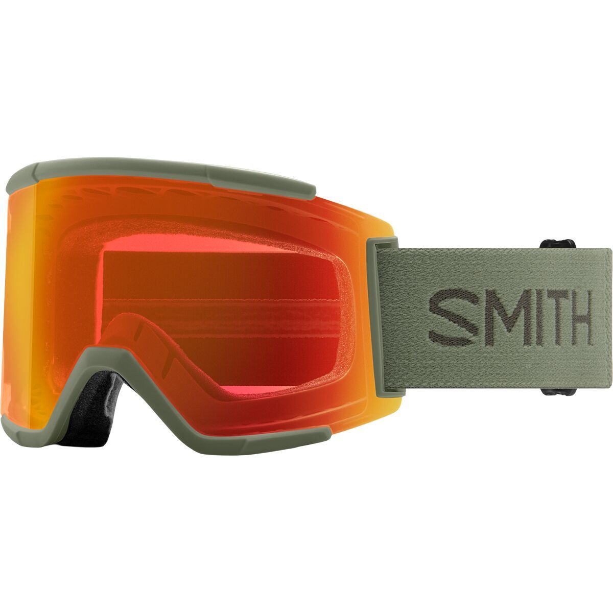 Image of Smith Squad XL ChromaPop Goggles Fatigue Green/ChrPop Evryday Red, One Size