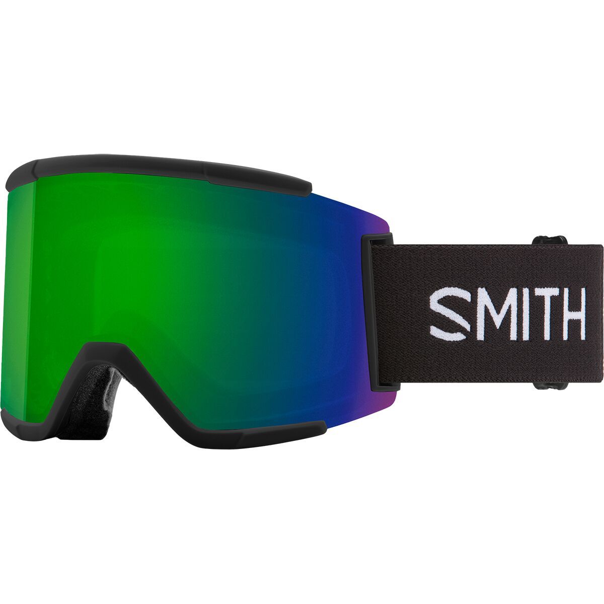 Image of Smith Squad XL ChromaPop Goggles Black/ChromaPop Sun Green Mirror, One Size