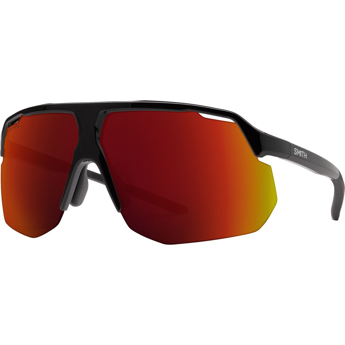 Image of Smith Motive ChromaPop Sunglasses Black/ChromaPop Red Mirror, One Size