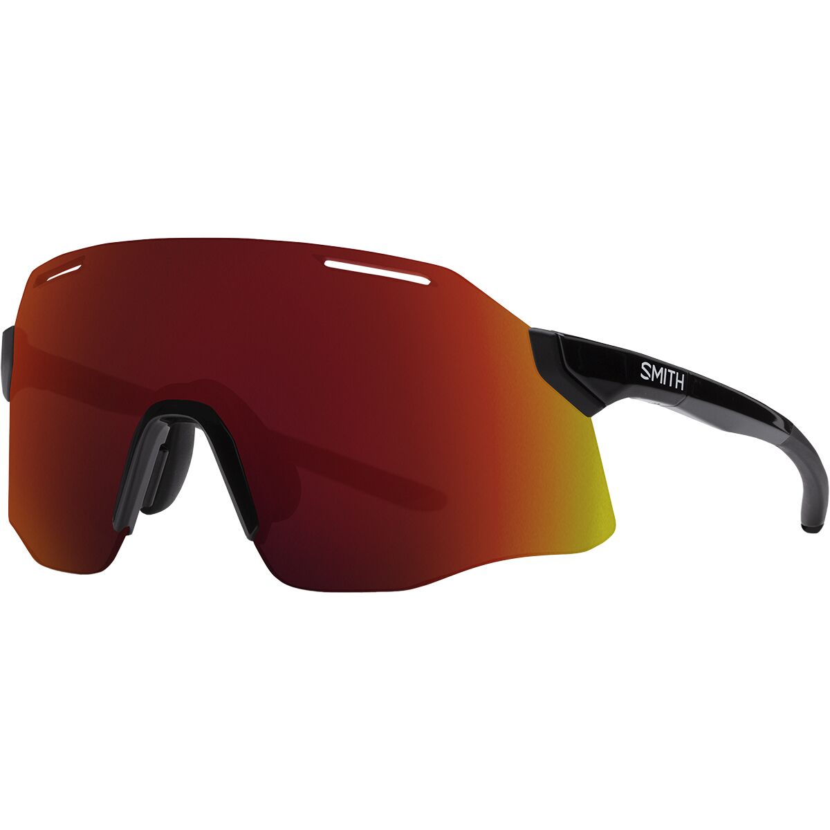 Image of Smith Vert ChromaPop Sunglasses Black/ChromaPop Red Mirror, One Size