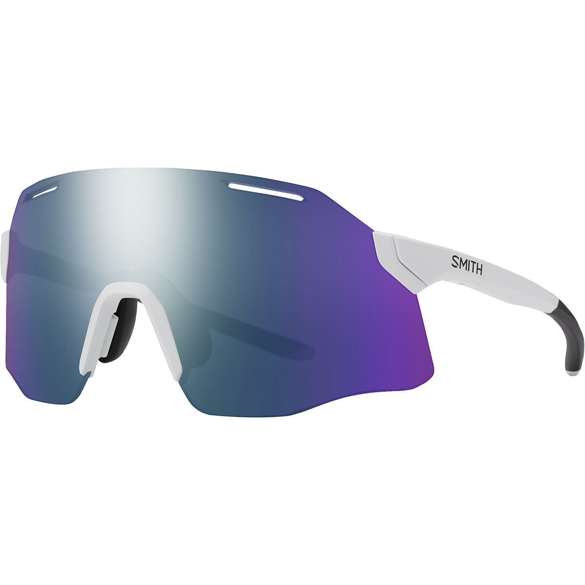 Image of Smith Vert ChromaPop Sunglasses White/ChromaPop Violet Mirror, One Size