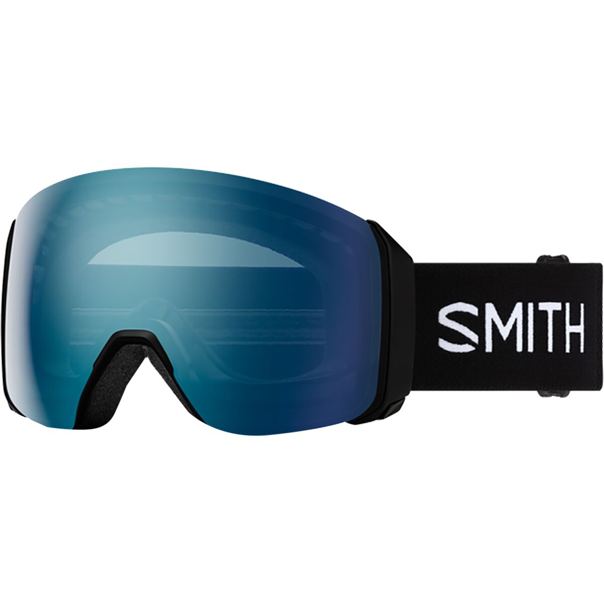 Image of Smith 4D MAG XL ChromaPop Goggles Black/ChromaPop Everyday Blue Mirror, One Size