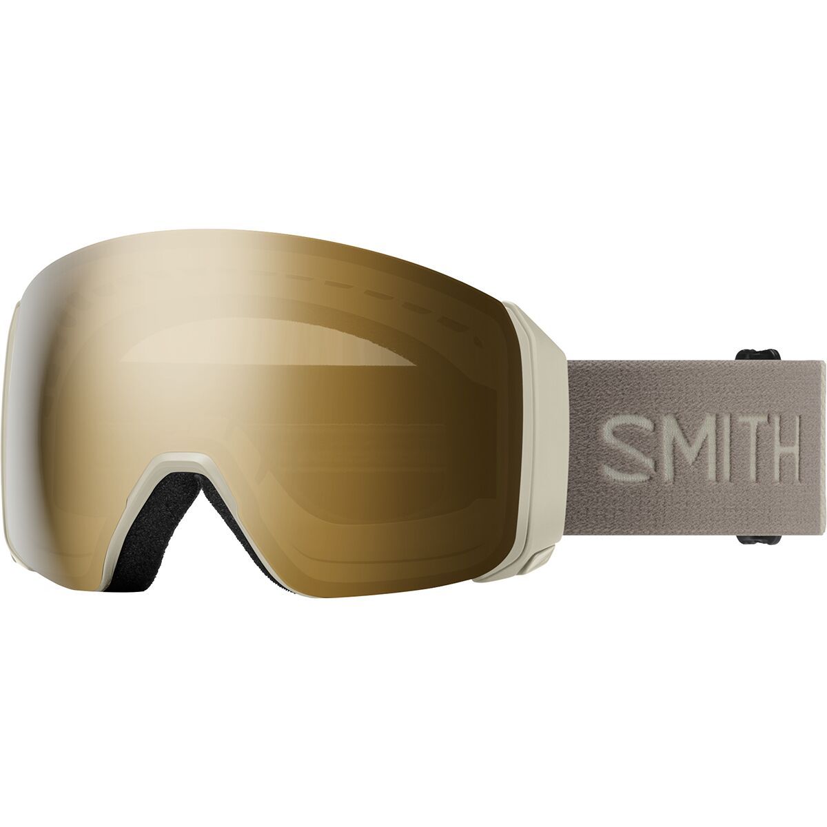 Image of Smith 4D MAG XL ChromaPop Goggles Chalk/ChromaPop Sun Black Gold Mirror, One Size