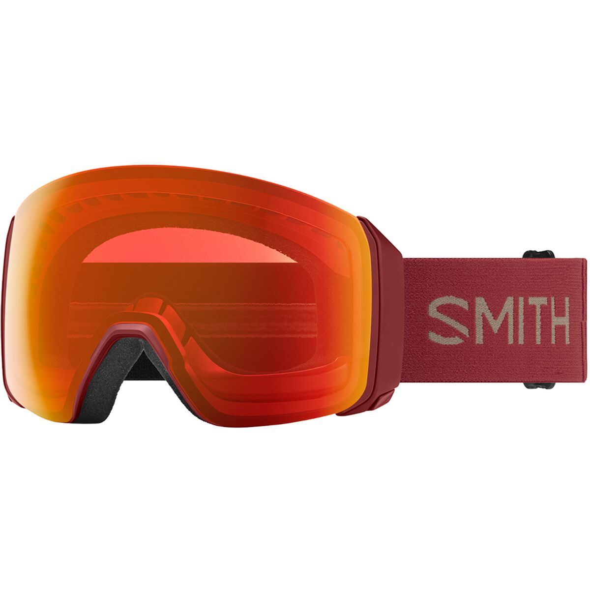 Image of Smith 4D MAG XL ChromaPop Goggles Ironwood/ChrPop Everyday Red Mir, One Size
