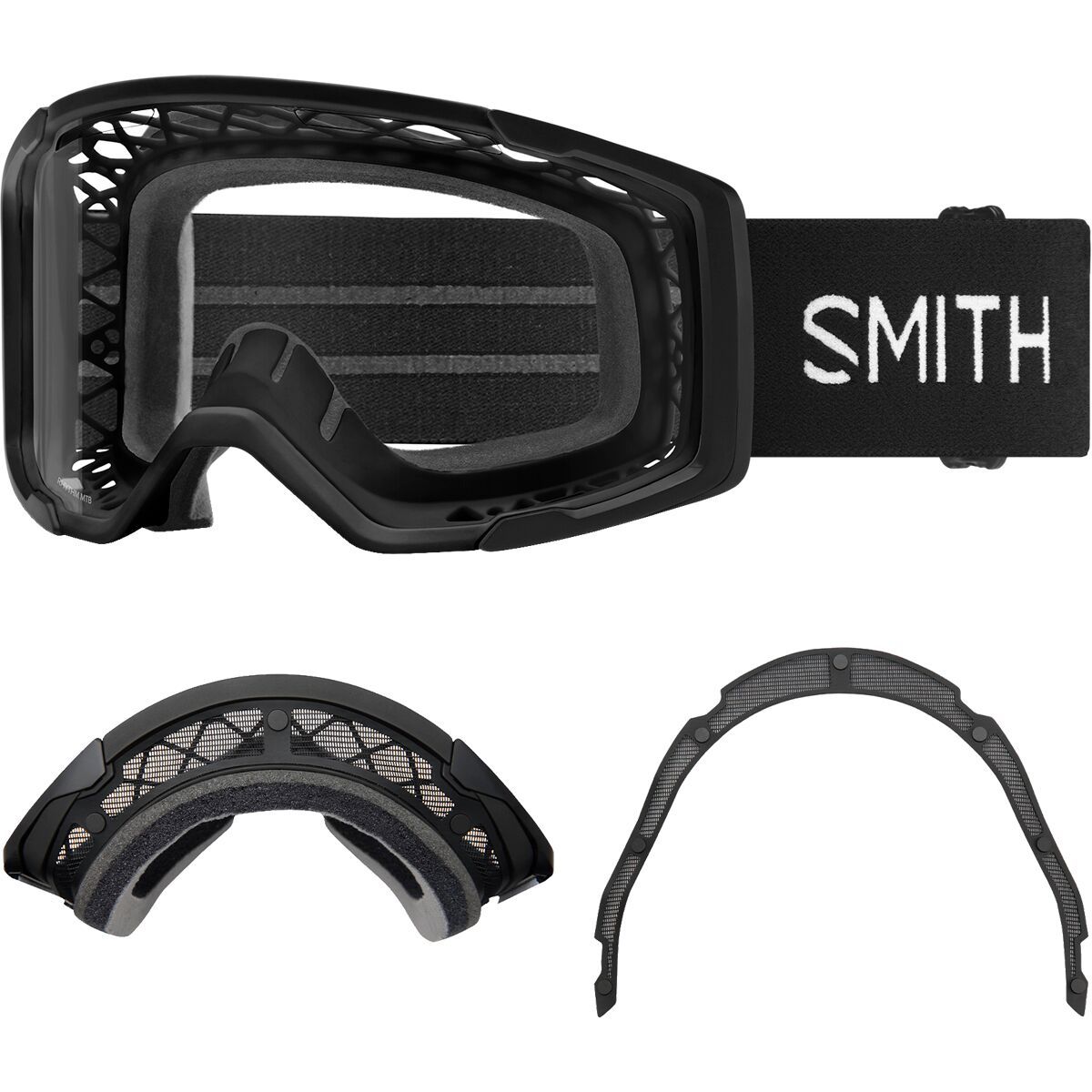 Image of Smith Rhythm MTB Goggle + Dirt Screen Black/Clear, One Size
