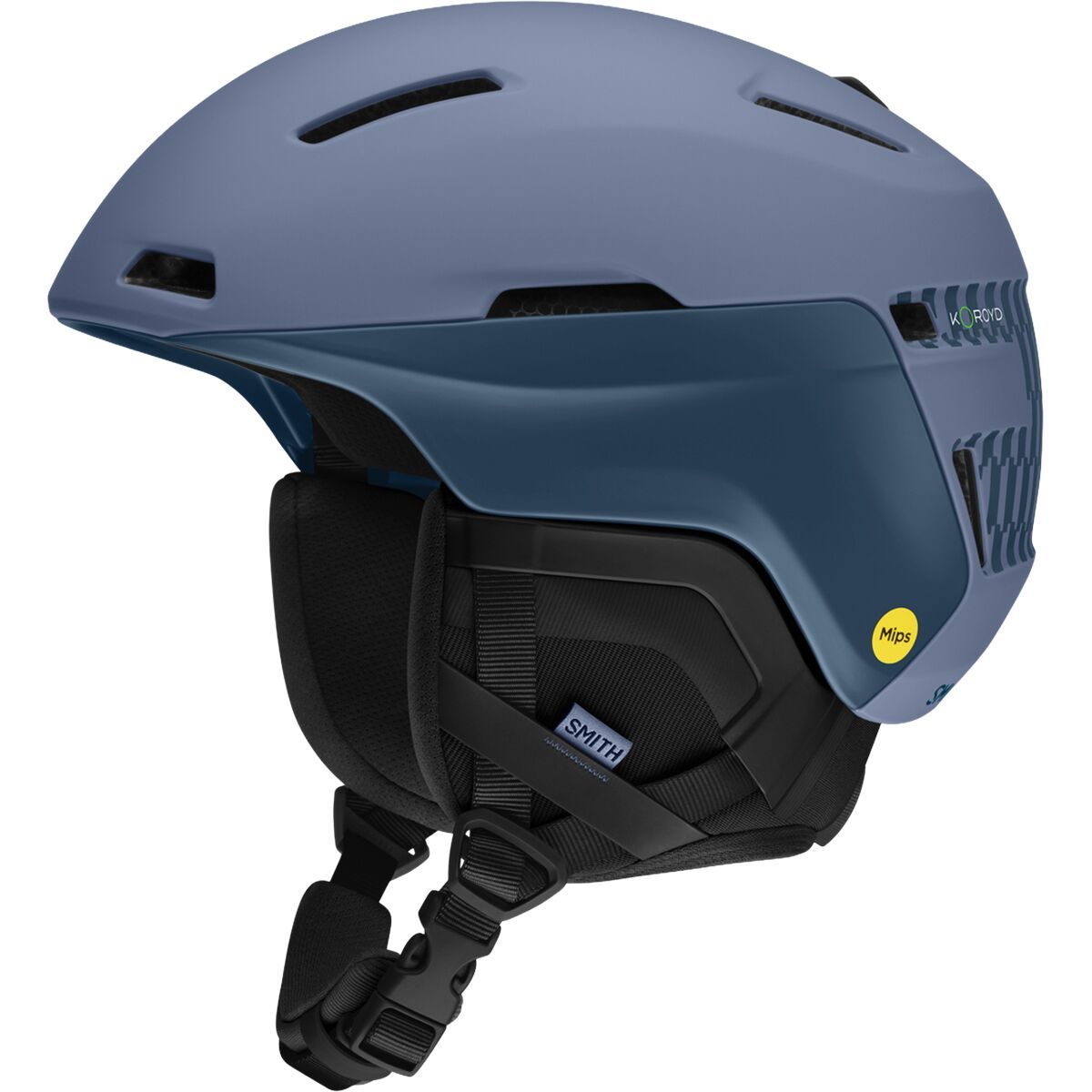 Image of Smith Accel Mips Helmet Matte Granite Blue/Mediterranean Geo, L