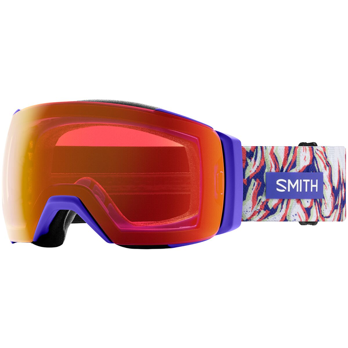Image of Smith I/O MAG XL ChromaPop Low Bridge Fit Goggles UltravioPeaking/ChrmPop Pro Photoch Red, One Size