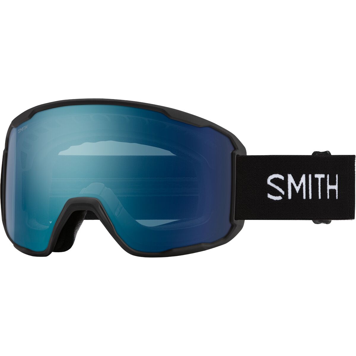 Image of Smith Preview Goggles Black/ChromaPop Everyday Blue Mirror, One Size