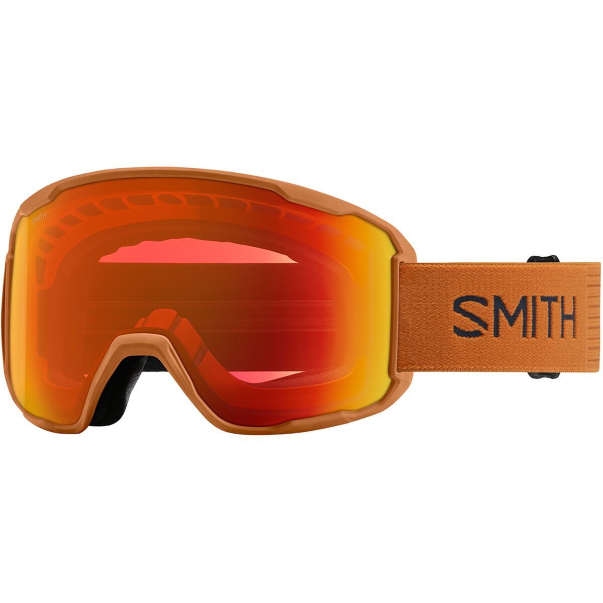 Image of Smith Preview Low Bridge Fit Goggles Komodo/ChromaPop Everyday Red Mirror, One Size