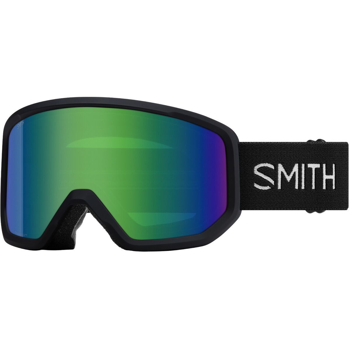 Image of Smith Transfer Goggles Black/Green Sol-X Mirror, One Size