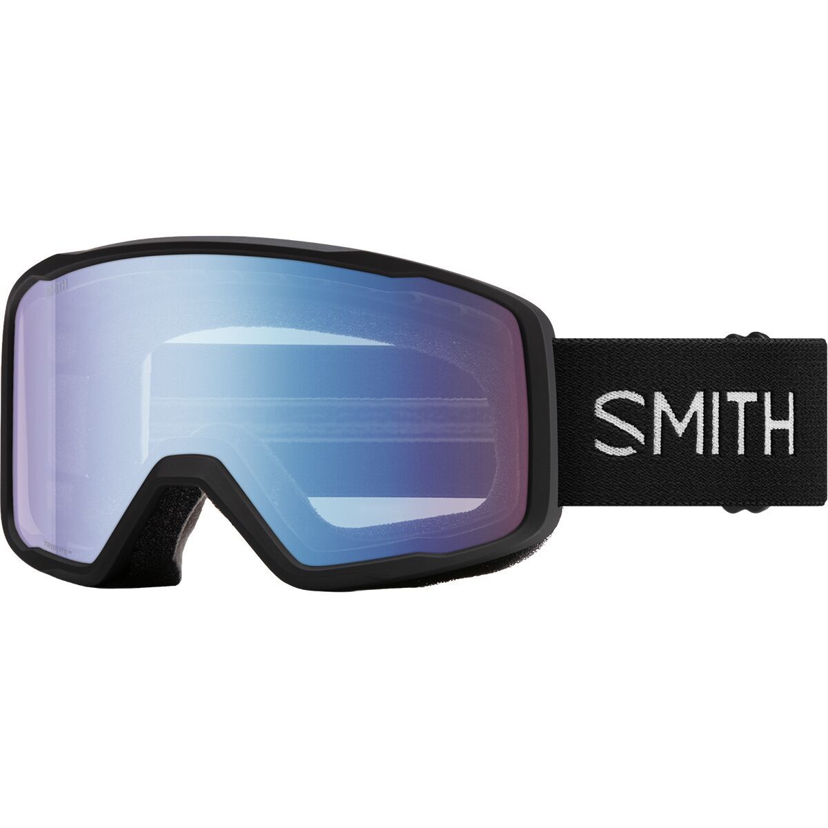 Image of Smith Tribute Goggles Black/Blue Sensor Mirror, One Size
