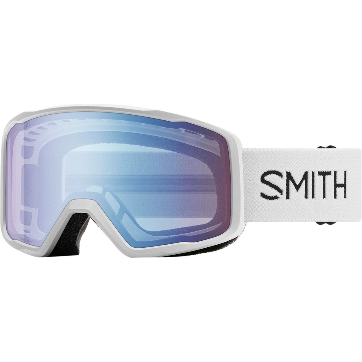 Image of Smith Tribute Goggles White/Blue Sensor Mirror, One Size
