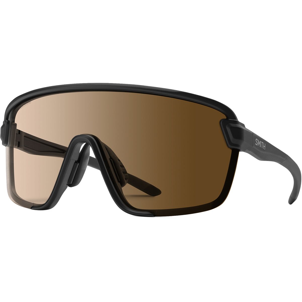 Image of Smith Bobcat ChromaPop Photochromic Sunglasses Matt Black/ChromPop PhtoChrom Brown, One Size