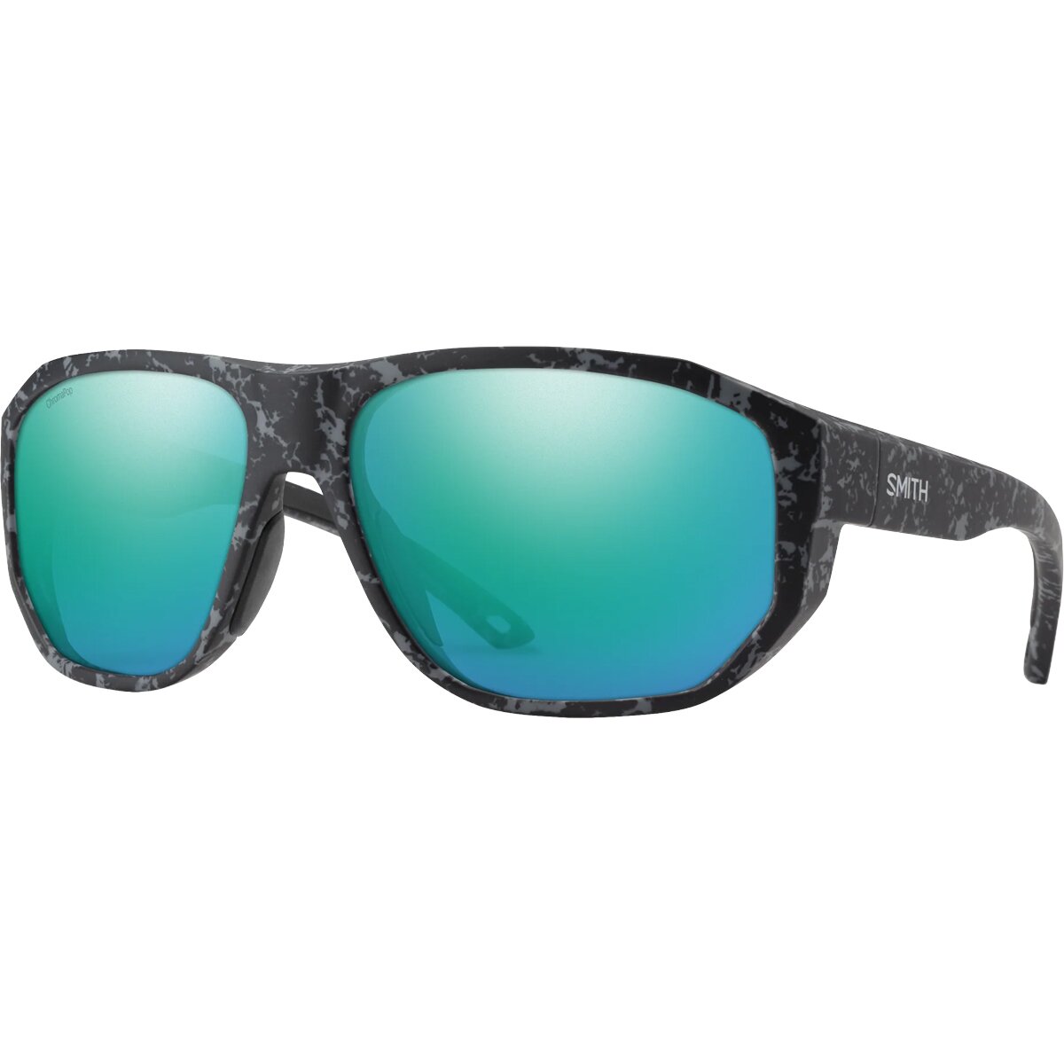 Image of Smith Outrigger ChromaPop Polarized Sunglasses Matt Ash Marble/ChromPop Pol Opal Mir, One Size