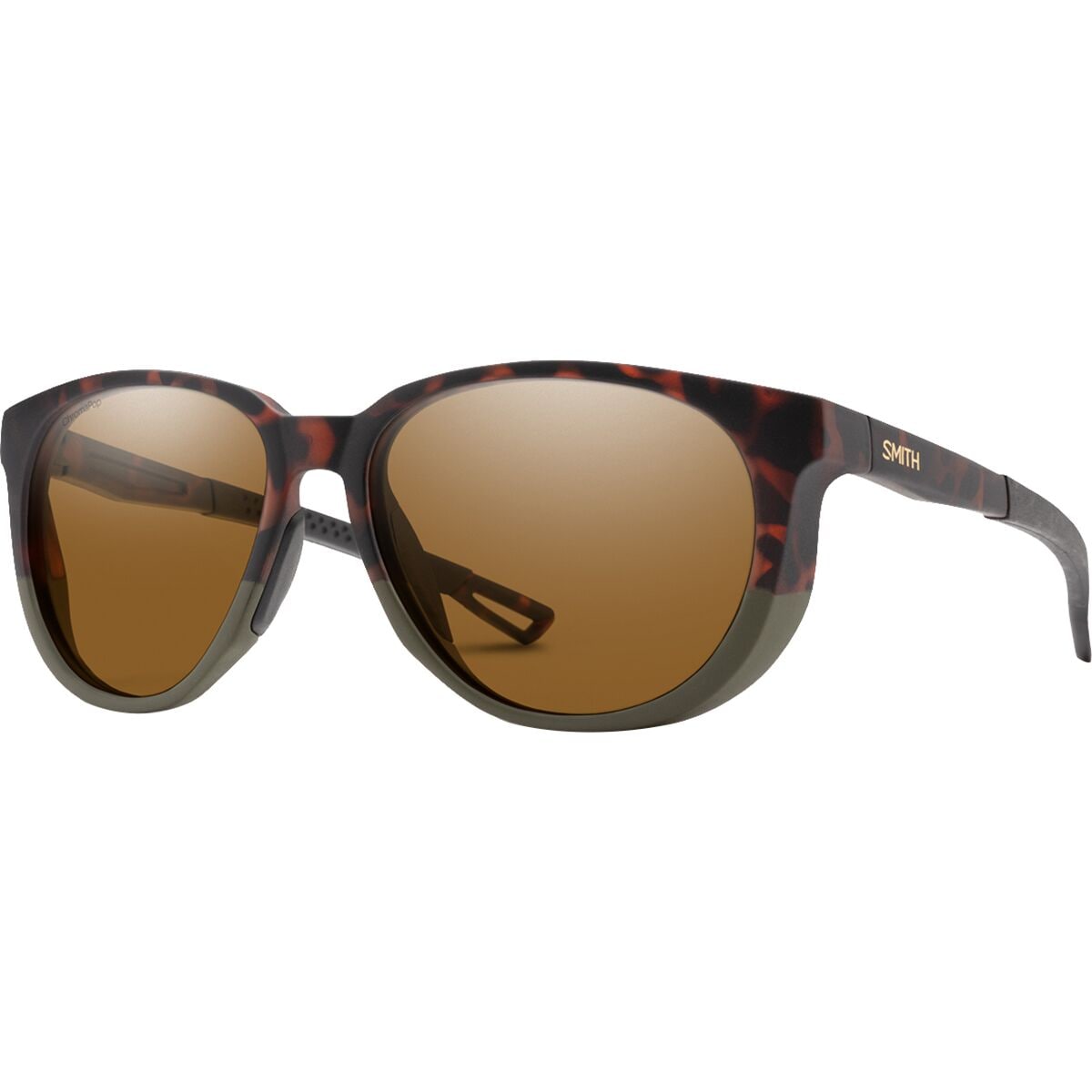Image of Smith Seeker ChromaPop Polarized Sunglasses AK Matt Forest Tort/ChromPop Pol Brown, One Size