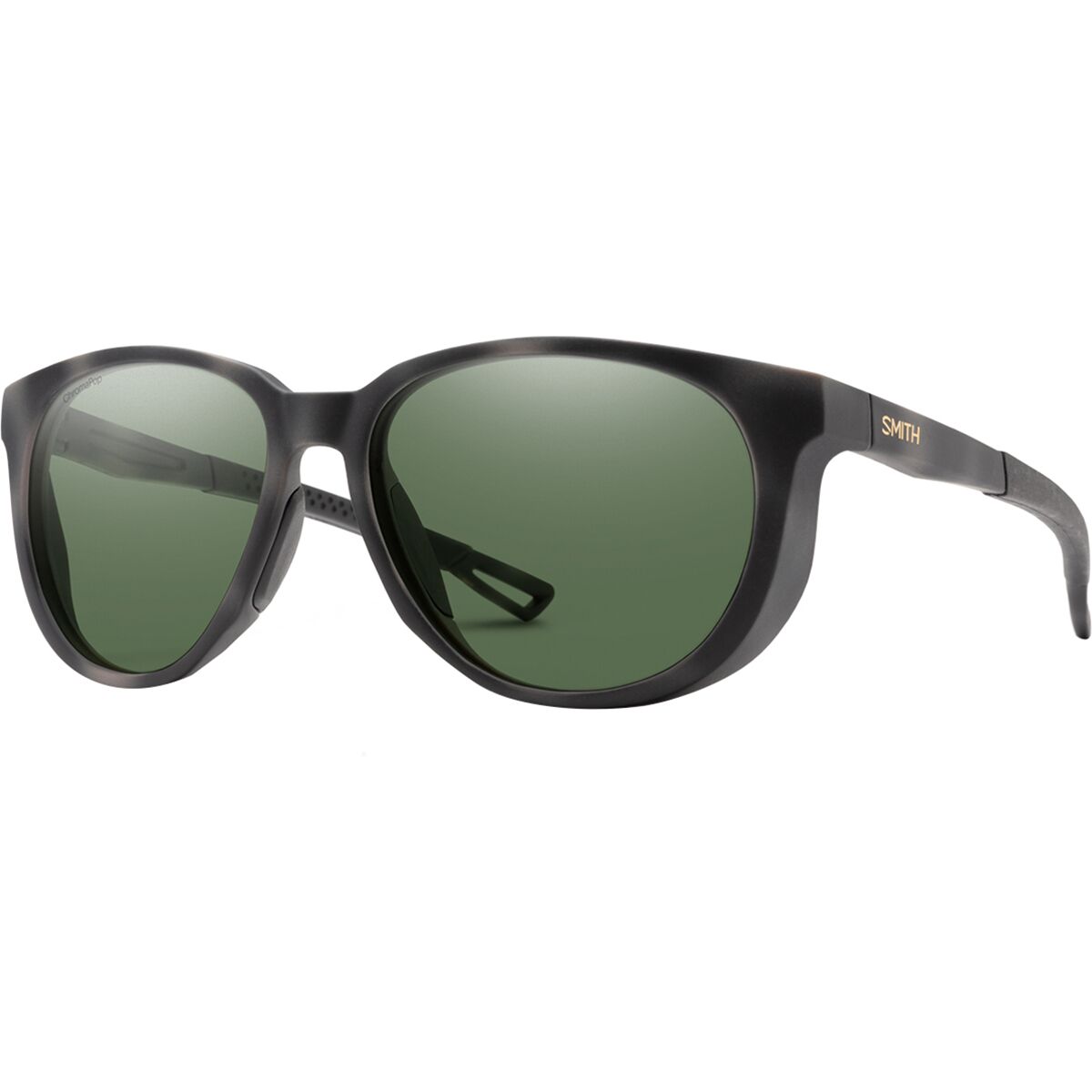 Image of Smith Seeker ChromaPop Polarized Sunglasses Matt Ash Tort/ChromPop Pol Gray Green, One Size