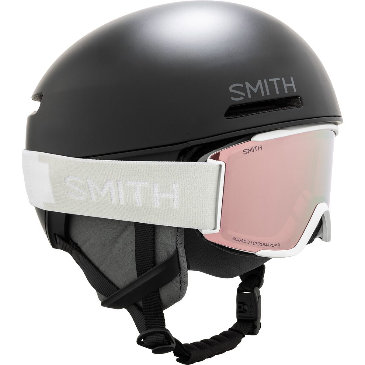 Image of Smith Code Mips Helmet + Squad S Goggles Matte Black2, White Vapor, L