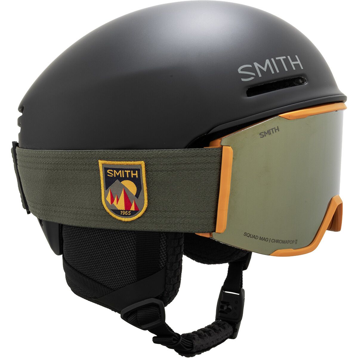 Image of Smith Method Pro MIPS Helmet + Squad MAG Goggles Matte Black, Limited Sunrise Forest, M