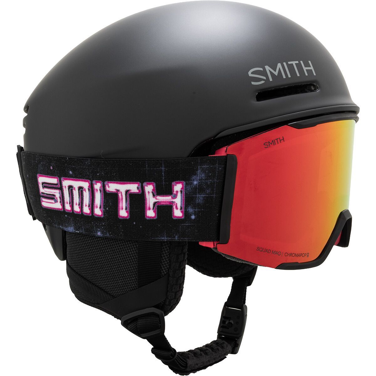 Image of Smith Method Pro MIPS Helmet + Squad MAG Goggles Matte Black, Limited Wild Encounters, L
