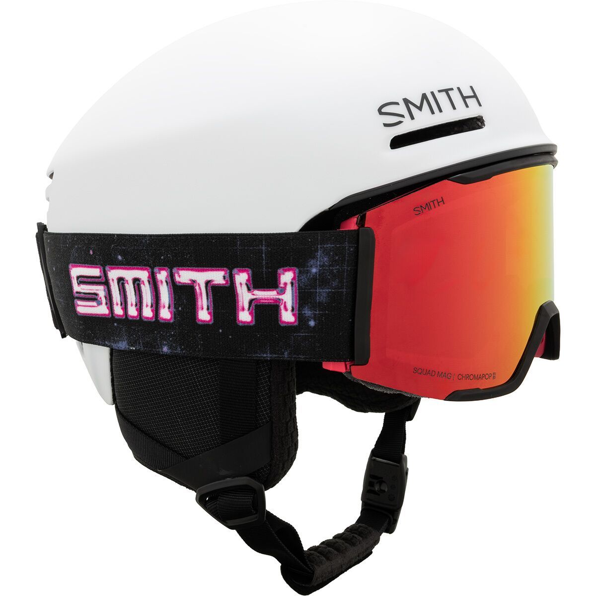 Image of Smith Method Pro MIPS Helmet + Squad MAG Goggles Matte White, Limited Wild Encounters, L