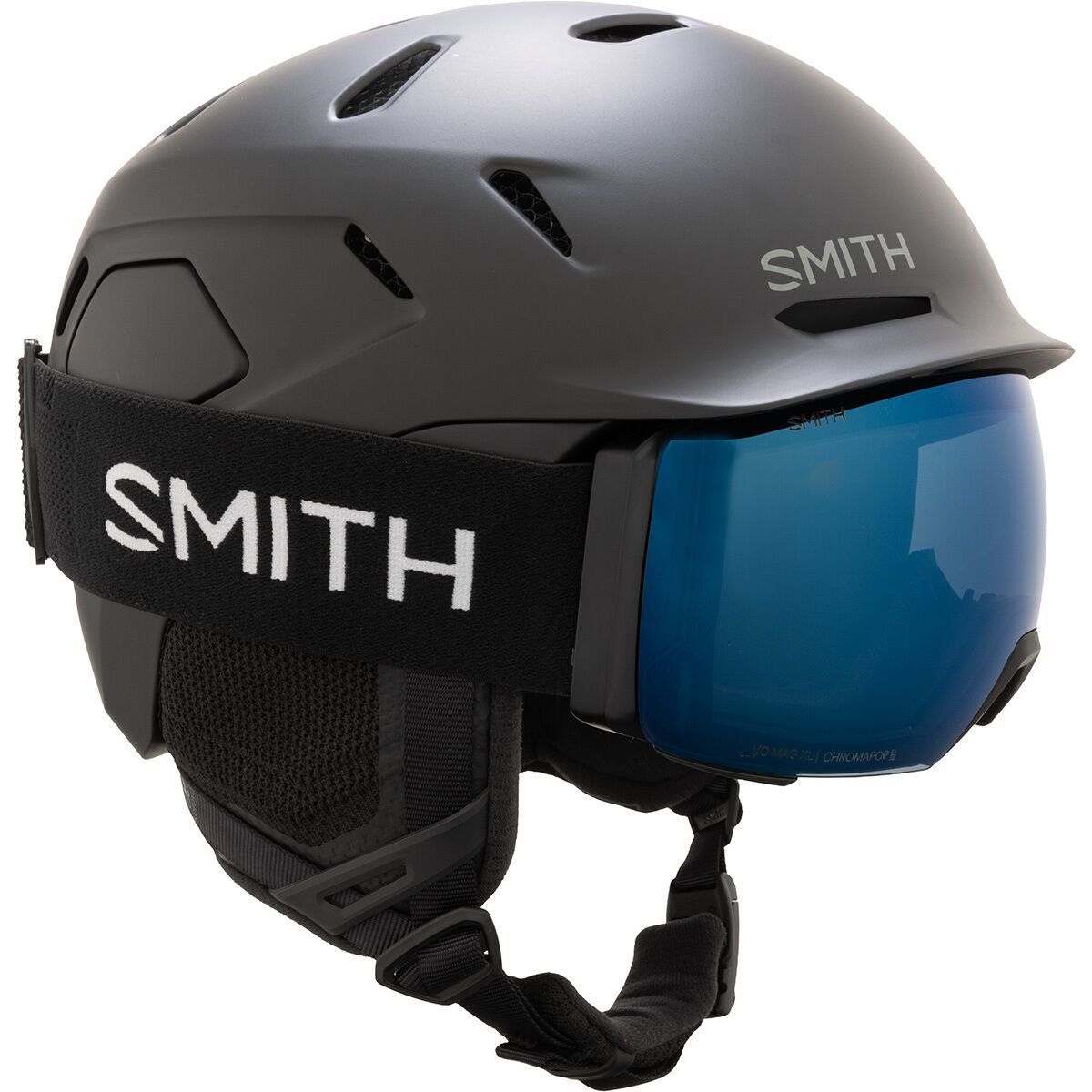 Image of Smith Nexus Mips Helmet + I/O MAG XL ChromaPop Goggles Matte Black, Black, L