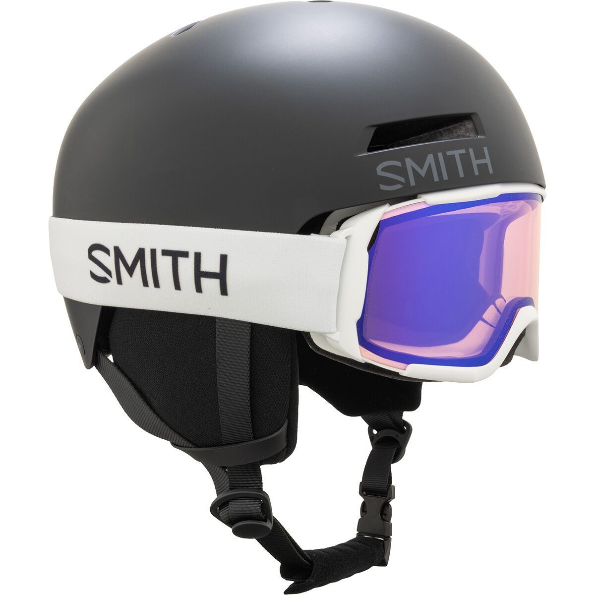 Smith Rodeo Jr. MIPS Helmet + Daredevil OTG Goggles - Kids' Matte Black2, White, S