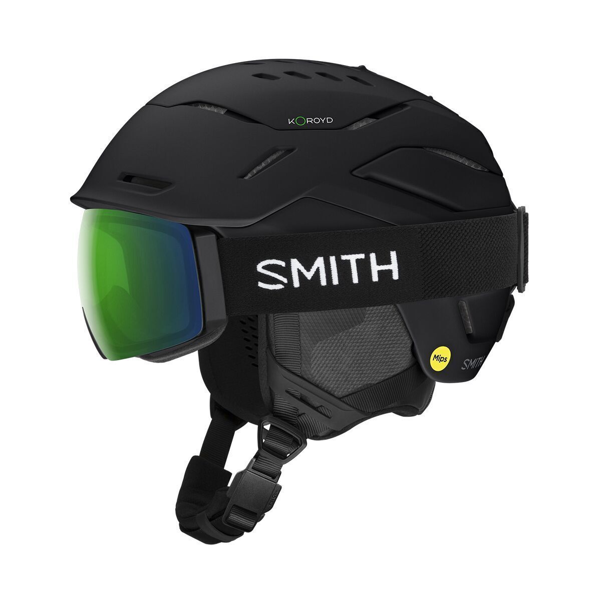 Image of Smith Vantage 2 Mips Helmet + I/O MAG ChromaPop Goggles Matte Black, Black, M