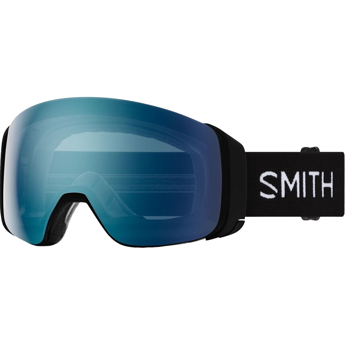 Image of Smith 4D MAG ChromaPop Goggles + Extra Lens Black/ChromaPop Everyday Blue Mirror, One Size