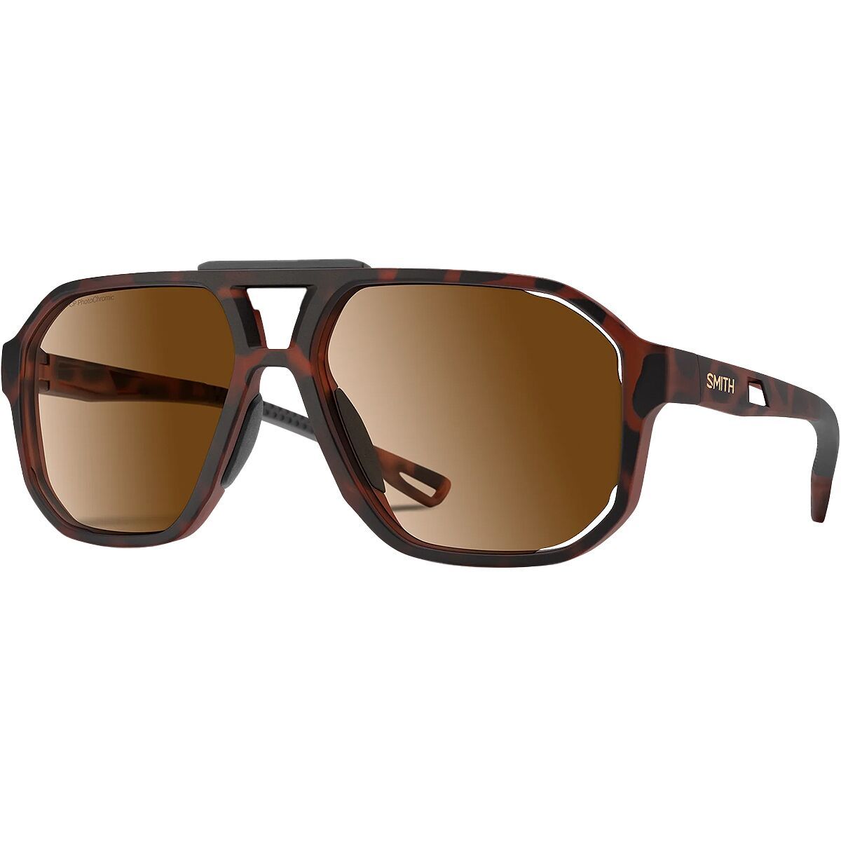 Image of Smith Truss ChromaPop Photochromic Sunglasses Matte Tortoise, One Size