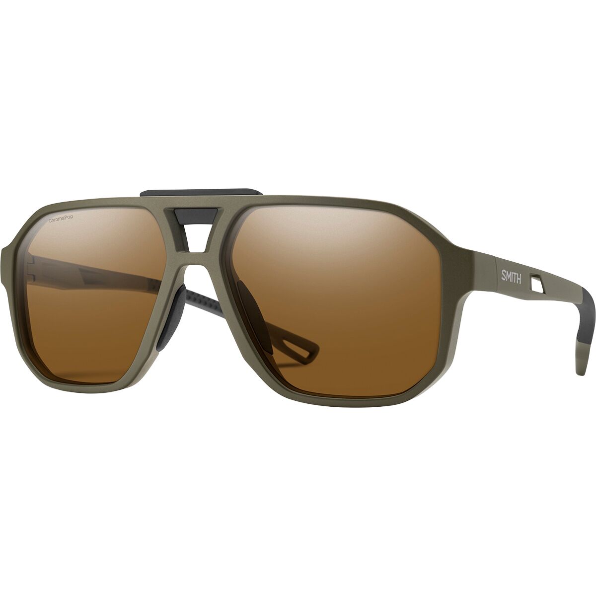 Image of Smith Truss ChromaPop Polarized Sunglasses Matte Olive Oil, One Size